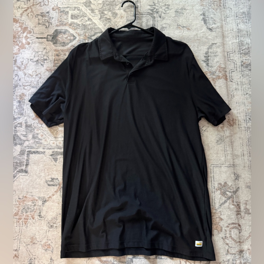 Vuori Black Polo Shirt